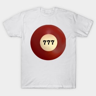 777 Angel Number Pool Ball T-Shirt